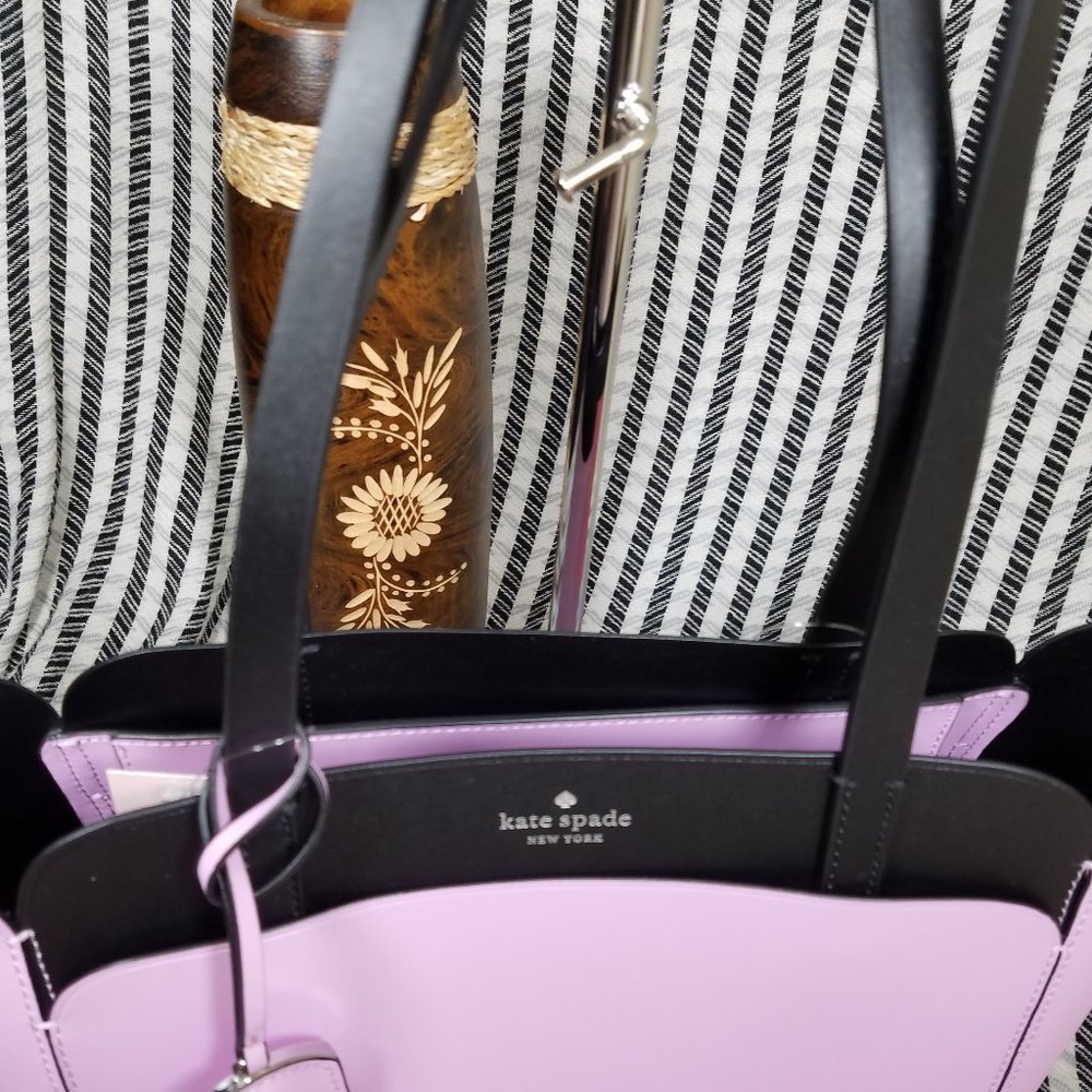Magnolia Street Lavender Kate Spade Double tote - Picture 9 of 11